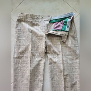 Etro cotton plaid pants